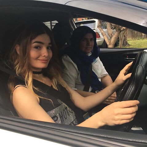 Syrian refugee Babel Youkhana is learning to drive. 