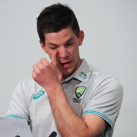 Tim Paine announces his resignation from the test captaincy in Hobart, Tasmania