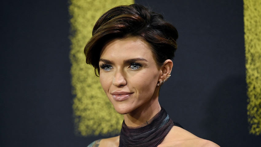 Ruby Rose arrives at the Los Angeles premiere of "Pitch Perfect 3" at the Dolby Theatre on Tuesday, Dec. 12, 2017.