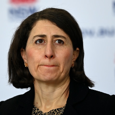 NSW Premier Gladys Berejiklian speaks to the media during a press conference to provide a COVID-19 update.
