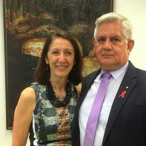 Anna Maria Palermo and Assistant Health Minister Ken Wyatt
