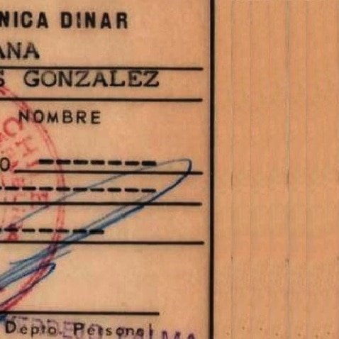 Documento de Adriana Rivas en Chile, 1978.