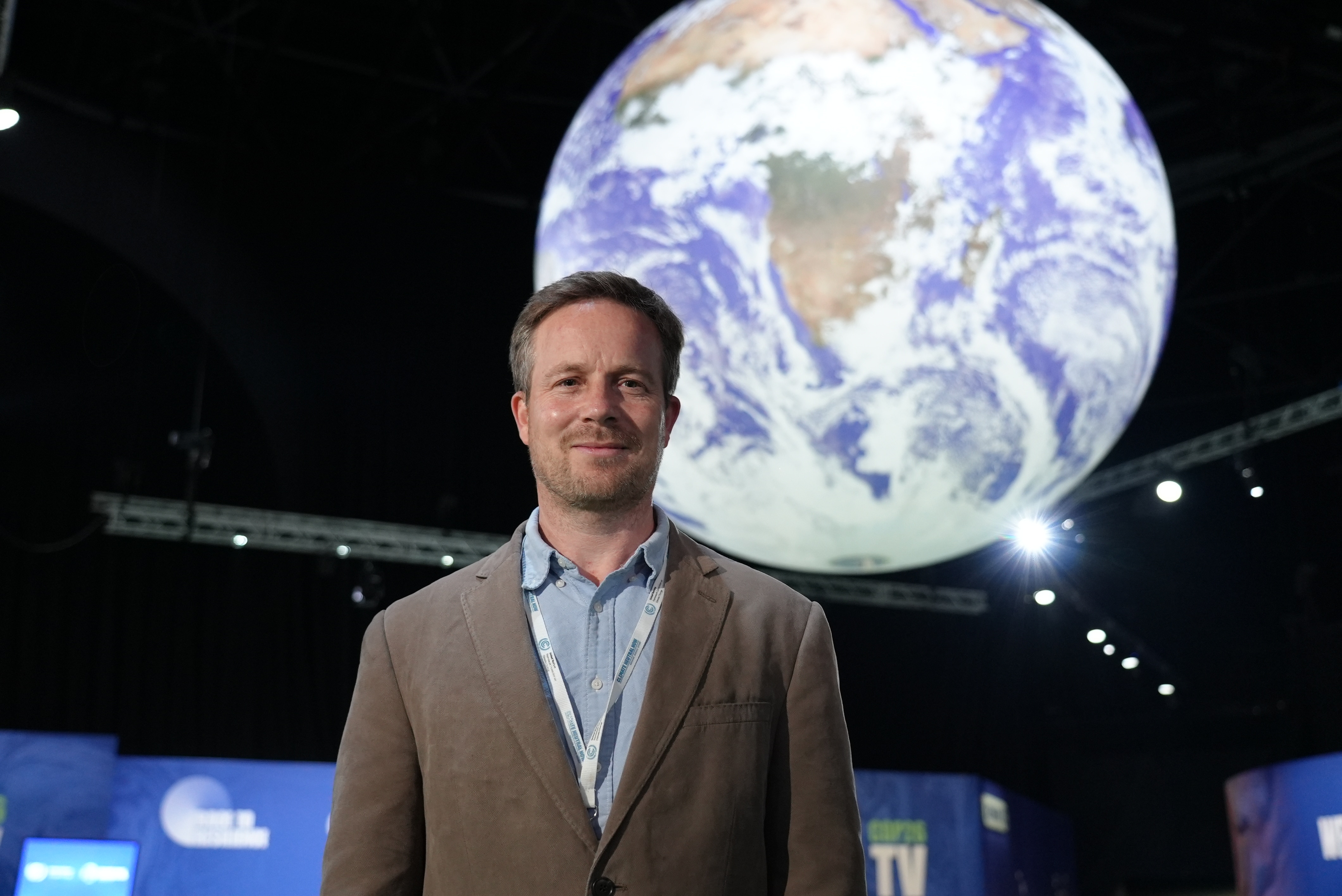 Climate Council Head of Research Dr Simon Bradshaw at the COP26 summit in Glasgow. 
