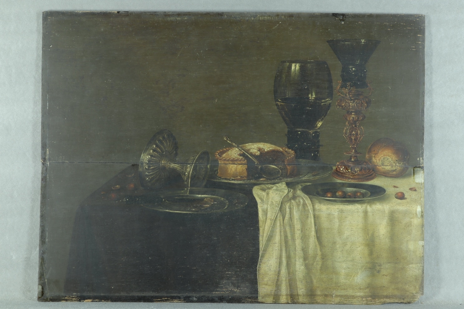 The painting Still Life before treatment