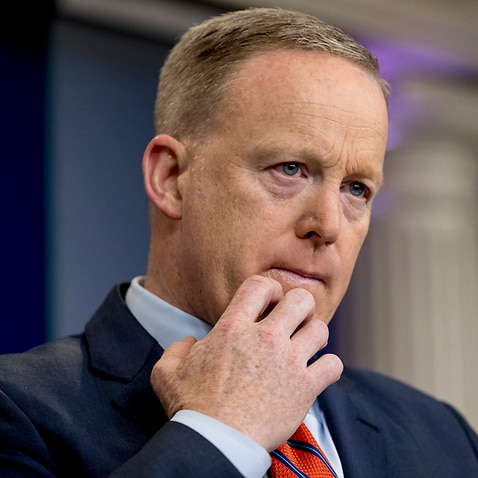 White House spokesman Sean Spicer has increased pressure on Russia over the Syrian gas attack. 