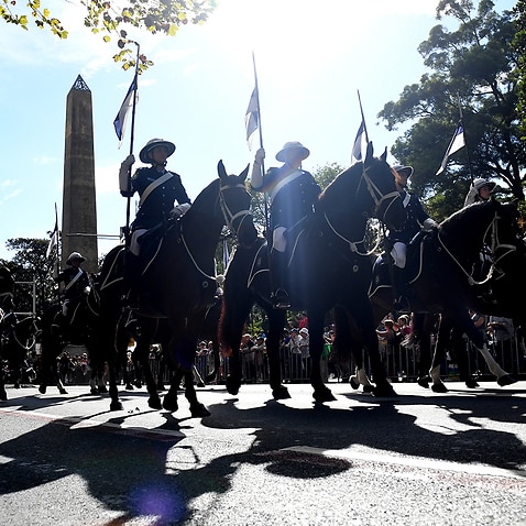 The 2017 Anzac Day march in Sydney.