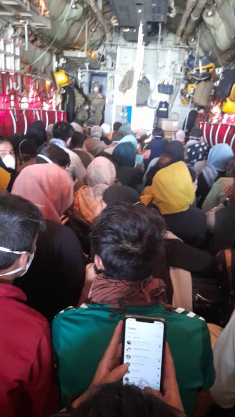 Zborul de evacuare pleacă din Kabul.