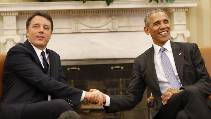 Matteo Renzi and Barack Obama