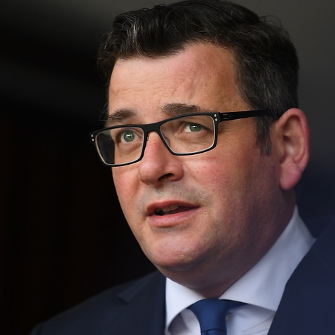 Victorian Premier Daniel Andrews addresses the media during a press conference in Melbourne, Wednesday, October 13, 2021. (AAP Image/James Ross) NO ARCHIVING