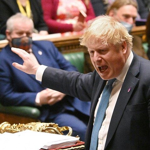 Prime Minister Boris Johnson speaking during Prime Minister's Questions in the House of Commons. 