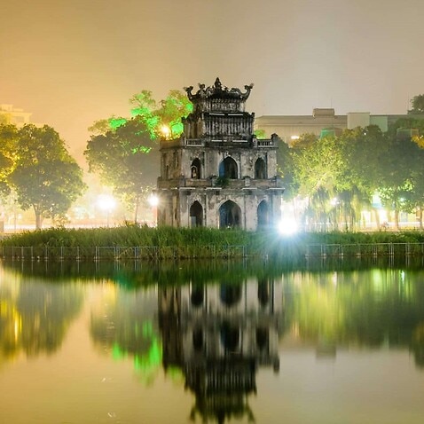 Sword Lake in Hanoi, Vietnam