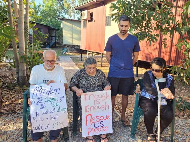The Maghames family are now in community detention in Brisbane.