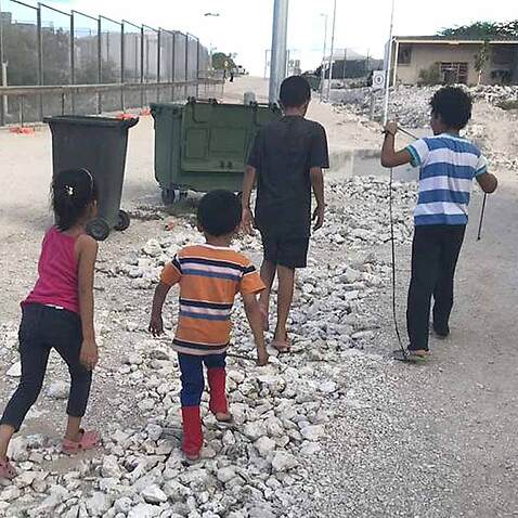 Kids on Nauru.