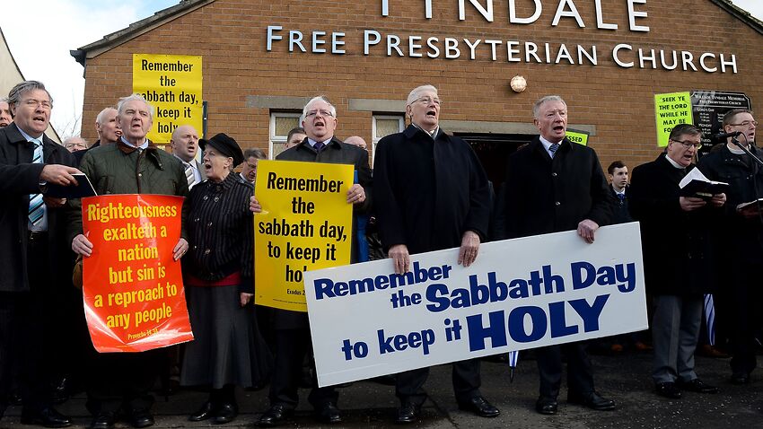 Protest held over Northern Ireland's Sunday fixture | The ...