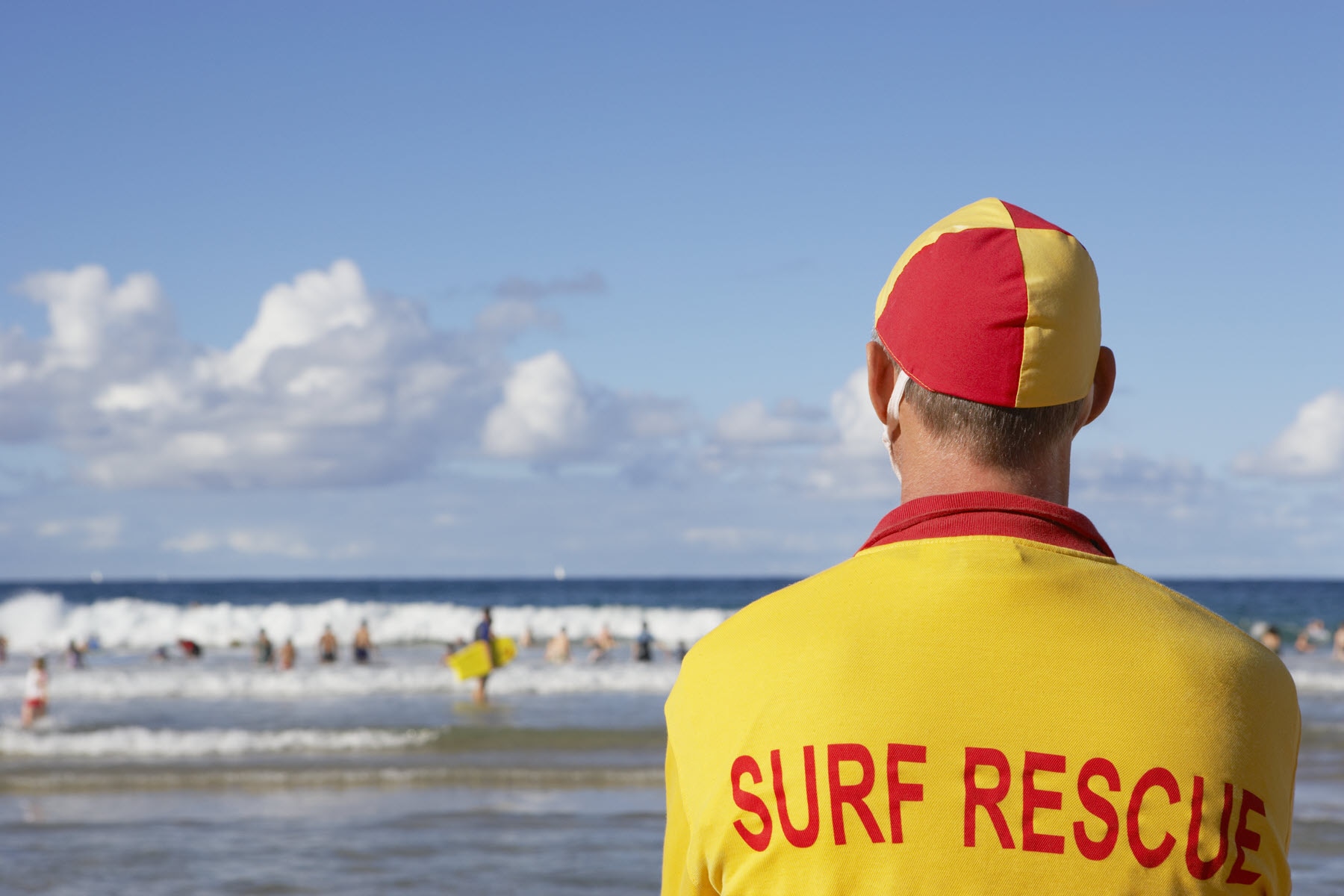 Lifeguard on Manly beach, Sydney 