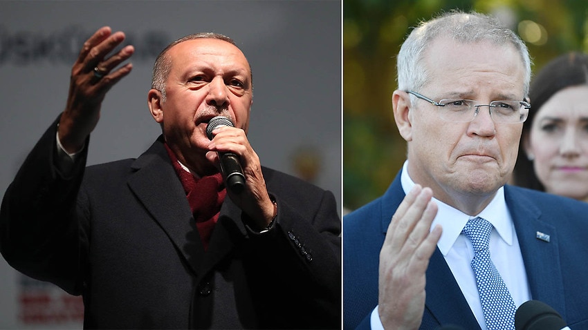 Image result for Images Erdogan and Morrison