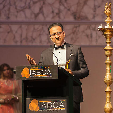 Mrudul Vasavada at IABCA award function in Brisbane.