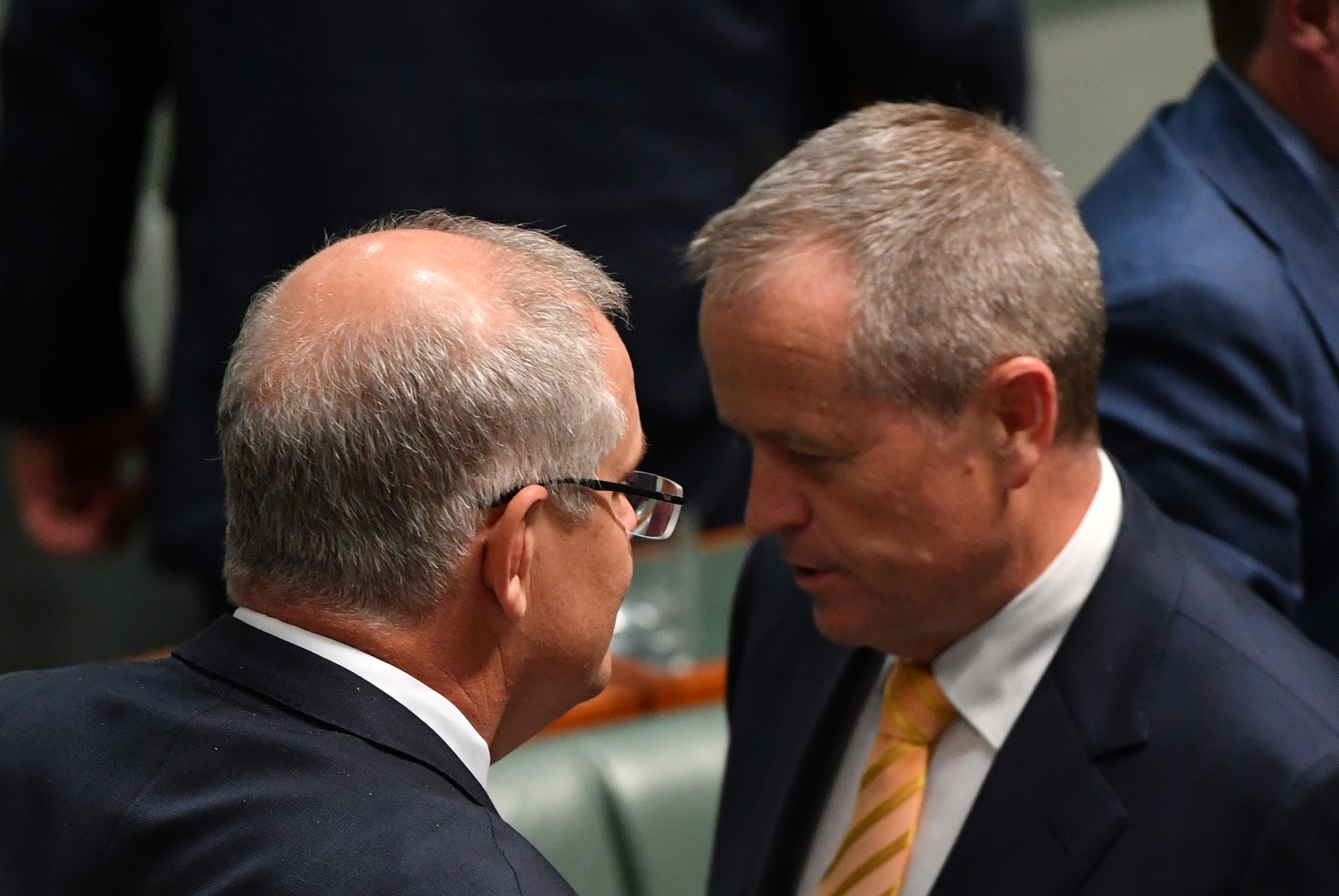 Prime Minister Scott Morrison and Leader of the Opposition Bill ShortenNovember 29, 2018. (AAP Image/Mick Tsikas) 