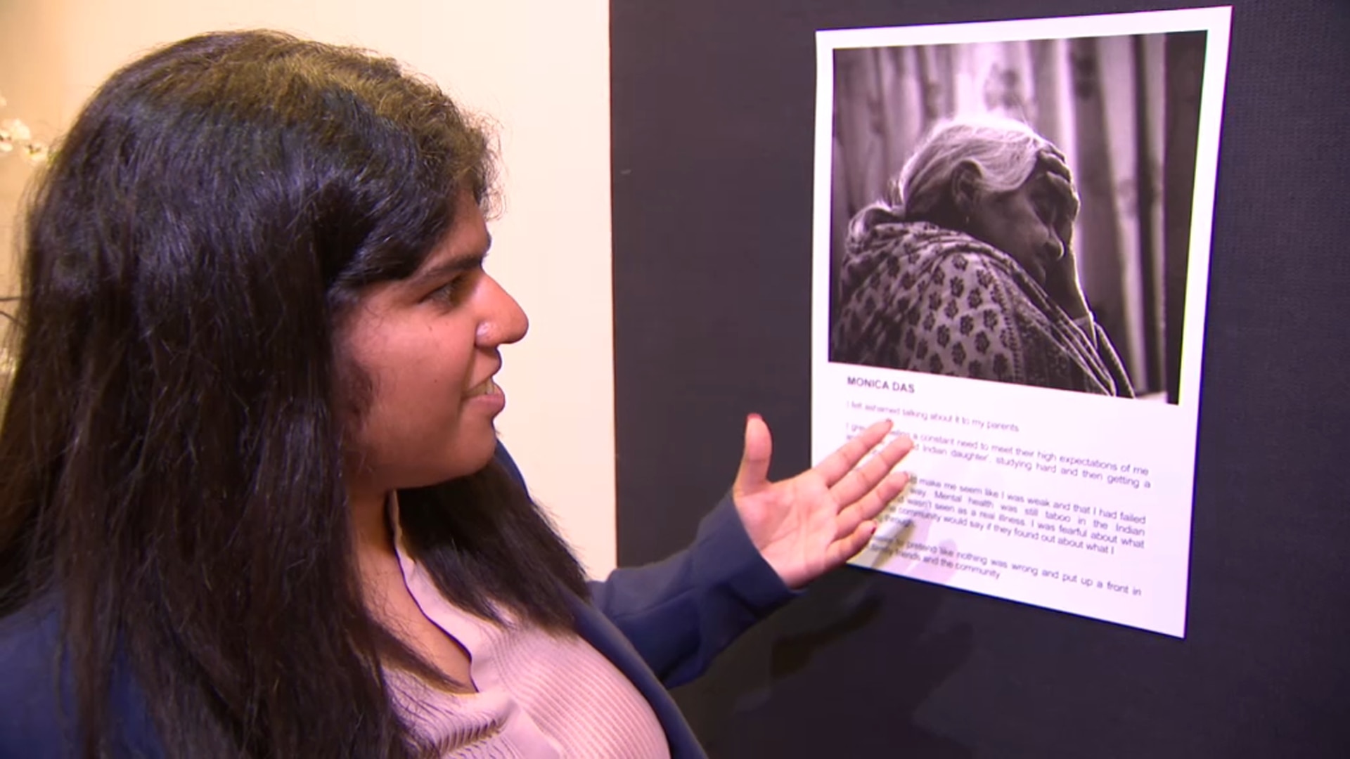 Monica Das has depression and anxiety and said her images helped her express the shame she felt when she was first diagnosed.