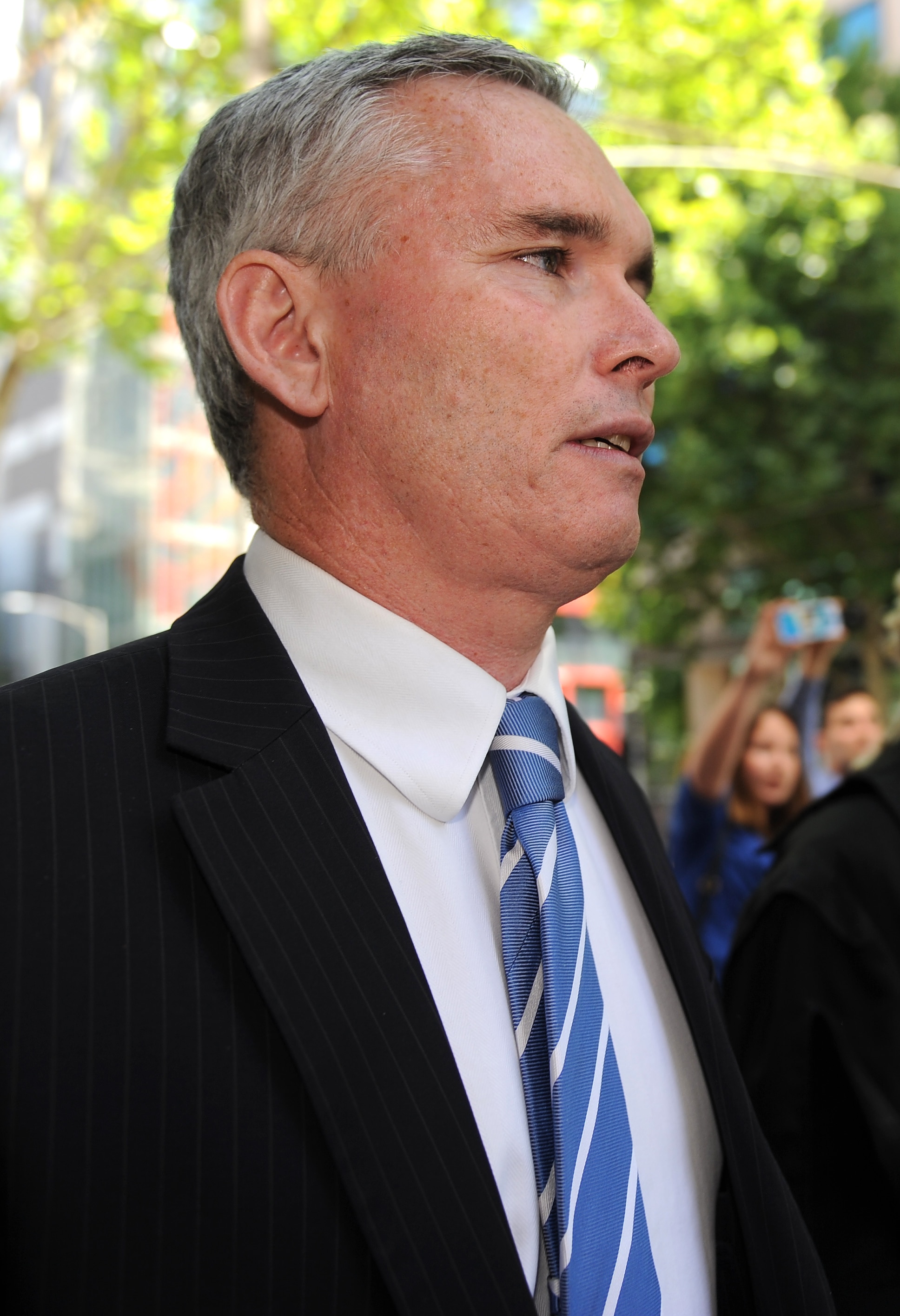 Former ALP federal MP Craig Thompson leaves the County Court in Melbourne, Wednesday, 17 December,  2014. 