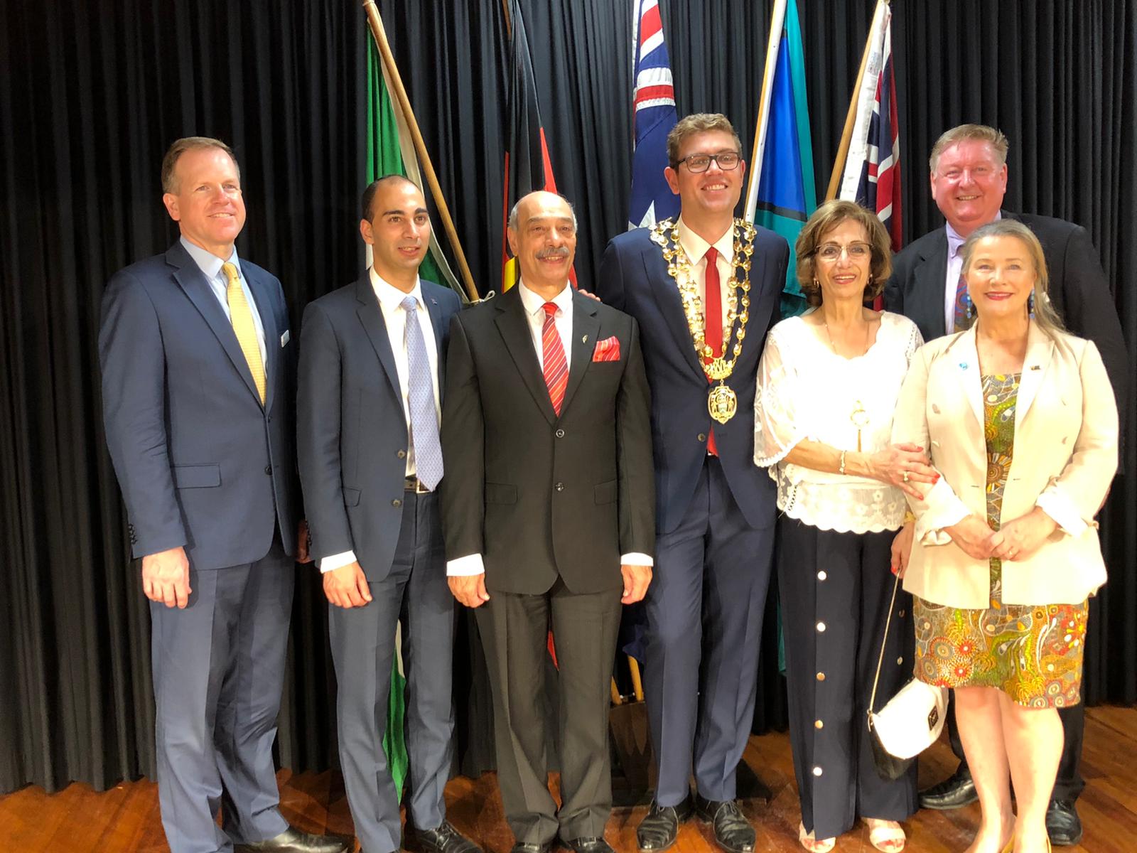 Hassib Elias decorated by Australian medal in Australia's national day 