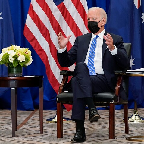 Sept. 21, 2021, file photo President Joe Biden meets with Australian Prime Minister Scott Morrison