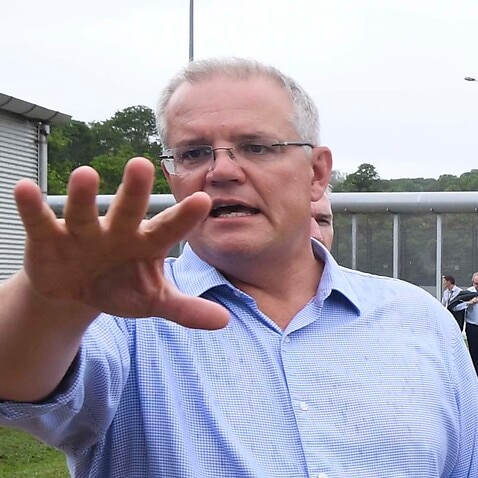 Scott Morrison tours the North West Point Detention Centre on Christmas Island.