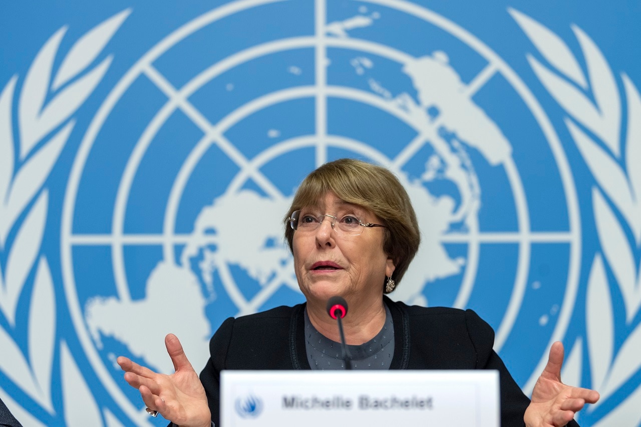 UN High Commissioner for Human Rights Chilean Michelle Bachelet.