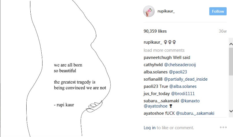 A short message from Rupi Kaur, the instapoet extraordinaire