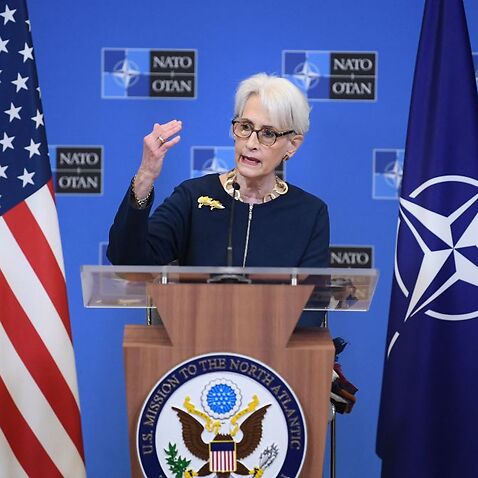 US deputy secretary of state Wendy Sherman following a meeting of the NATO-Russia Council at the NATO headquarters in Brussels on 12 December, 2021.