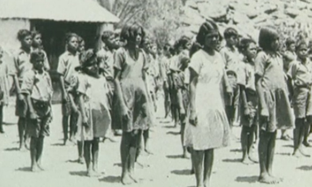 File photo of members of the Stolen Generations