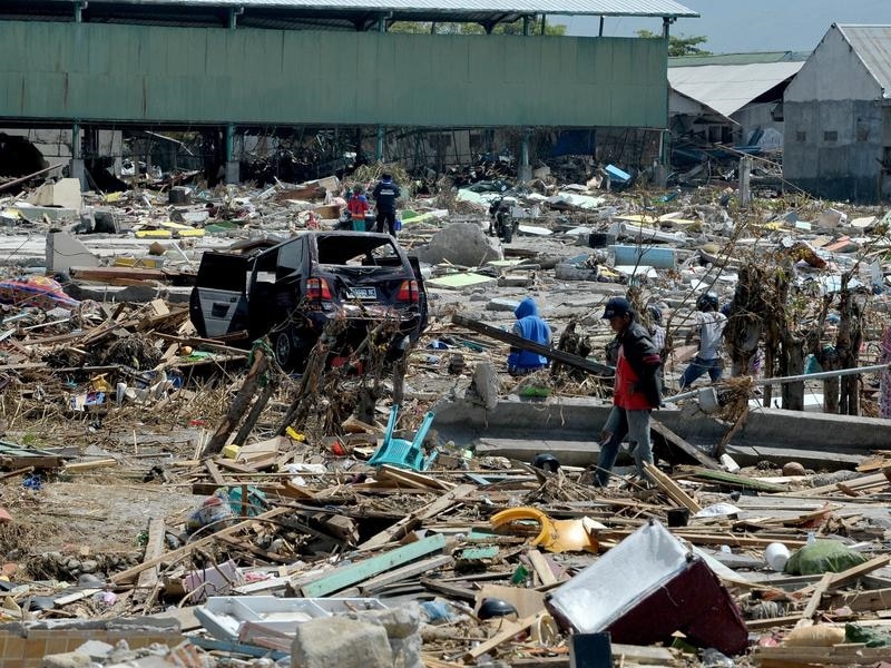 Devastated Palu after tsunami hits Sulawesi