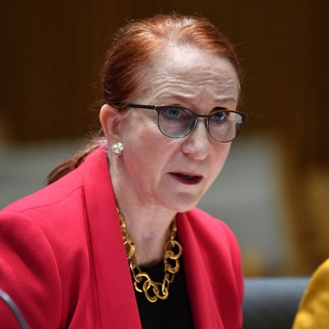 Australian Human Rights Commission President Rosalind Croucher appears at a Senate estimates hearing at Parliament House in Canberra, Tuesday, October 23, 2018.