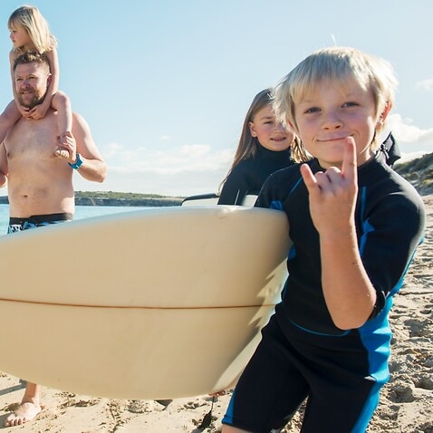 surfing family