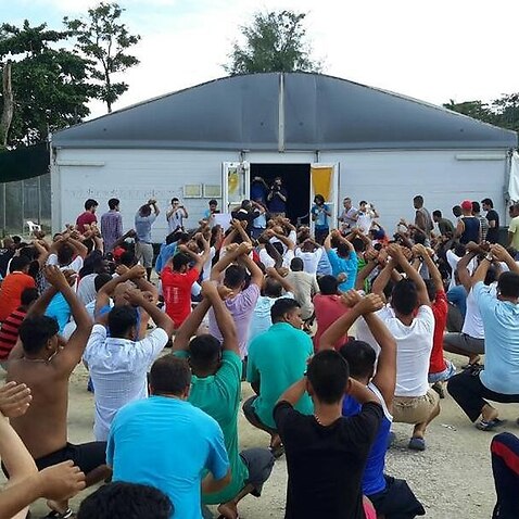 Asylum seekers refusing to leave the Manus Island Detention Centre.